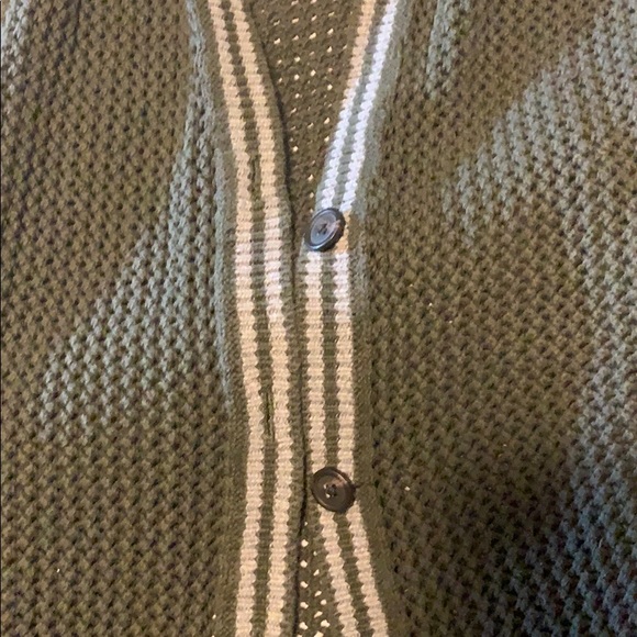 Dark Green Knit Cardigan - Picture 5 of 8